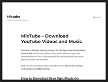 Tablet Screenshot of mixtube.org